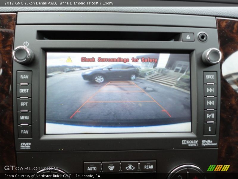 White Diamond Tricoat / Ebony 2012 GMC Yukon Denali AWD