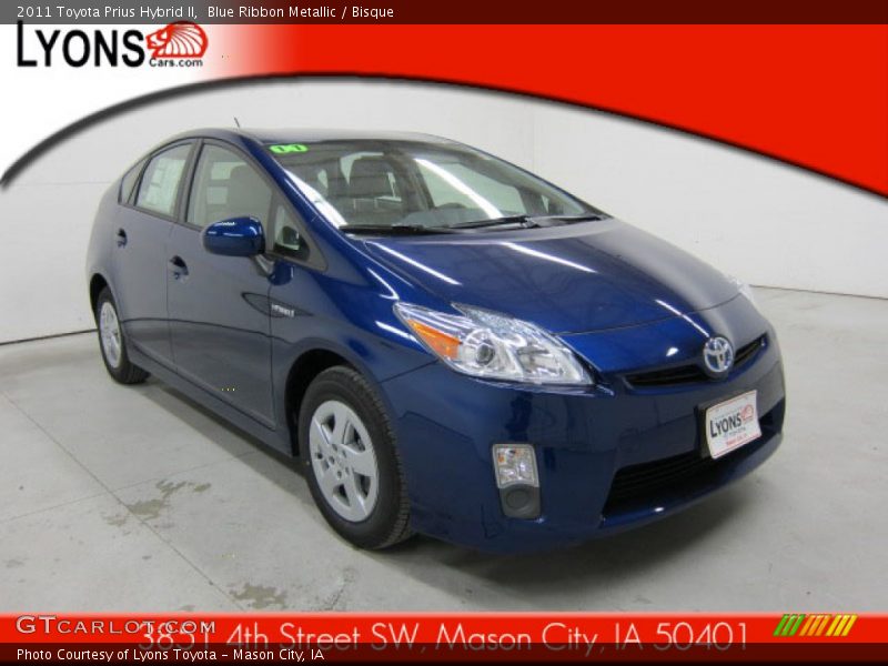 Blue Ribbon Metallic / Bisque 2011 Toyota Prius Hybrid II