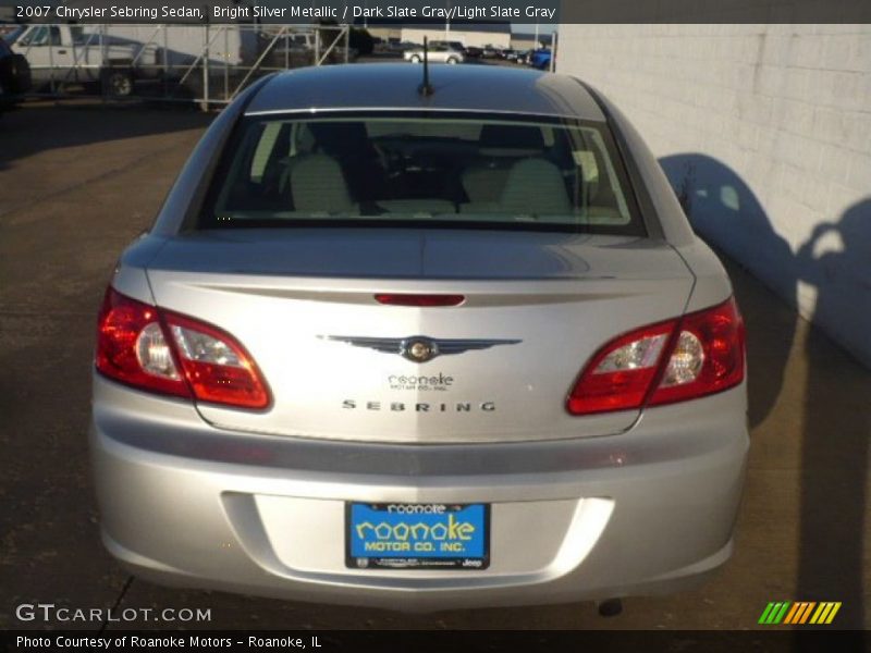 Bright Silver Metallic / Dark Slate Gray/Light Slate Gray 2007 Chrysler Sebring Sedan