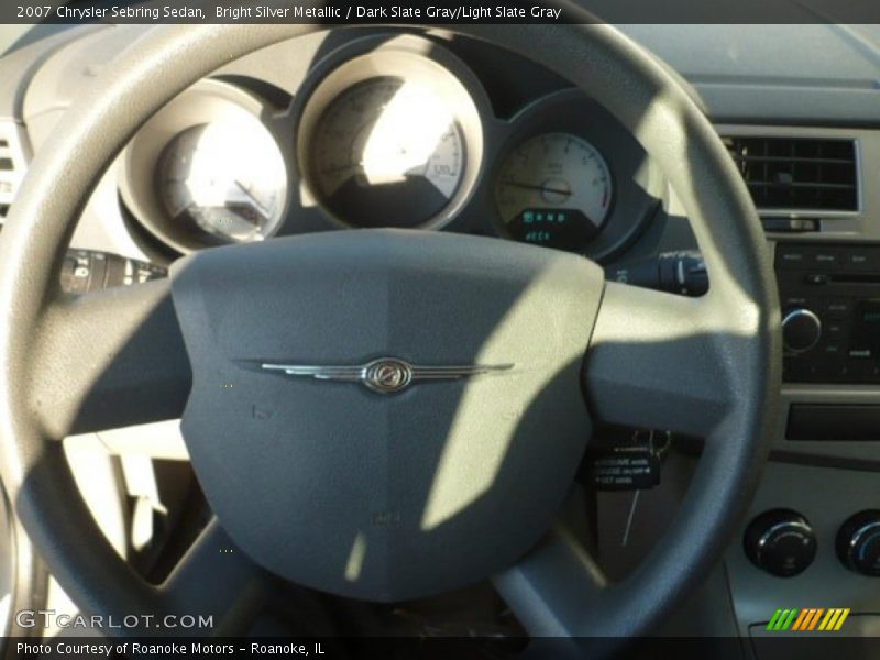 Bright Silver Metallic / Dark Slate Gray/Light Slate Gray 2007 Chrysler Sebring Sedan