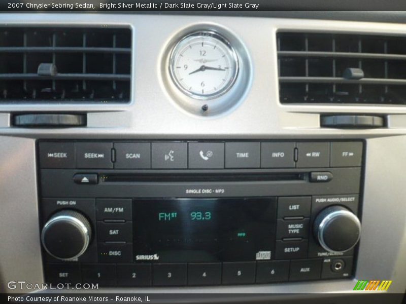 Bright Silver Metallic / Dark Slate Gray/Light Slate Gray 2007 Chrysler Sebring Sedan