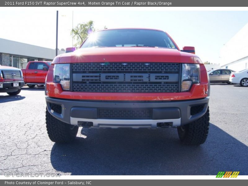  2011 F150 SVT Raptor SuperCrew 4x4 Molten Orange Tri Coat