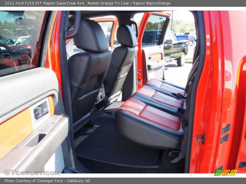 Molten Orange Tri Coat / Raptor Black/Orange 2011 Ford F150 SVT Raptor SuperCrew 4x4