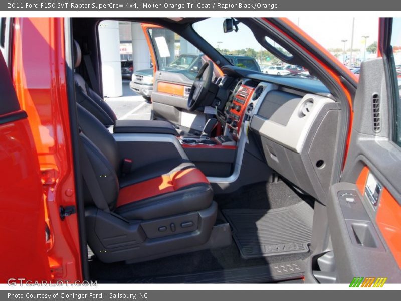 Molten Orange Tri Coat / Raptor Black/Orange 2011 Ford F150 SVT Raptor SuperCrew 4x4