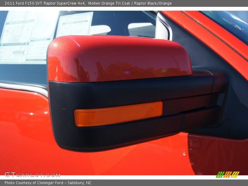 Molten Orange Tri Coat / Raptor Black/Orange 2011 Ford F150 SVT Raptor SuperCrew 4x4
