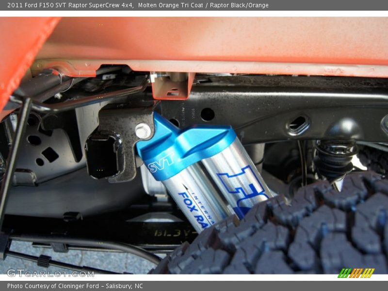 Undercarriage of 2011 F150 SVT Raptor SuperCrew 4x4