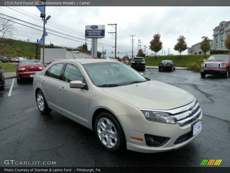 Smokestone Metallic / Camel 2010 Ford Fusion SE