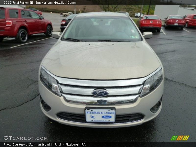 Smokestone Metallic / Camel 2010 Ford Fusion SE