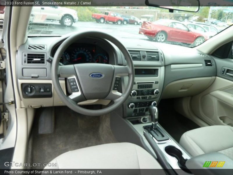 Smokestone Metallic / Camel 2010 Ford Fusion SE