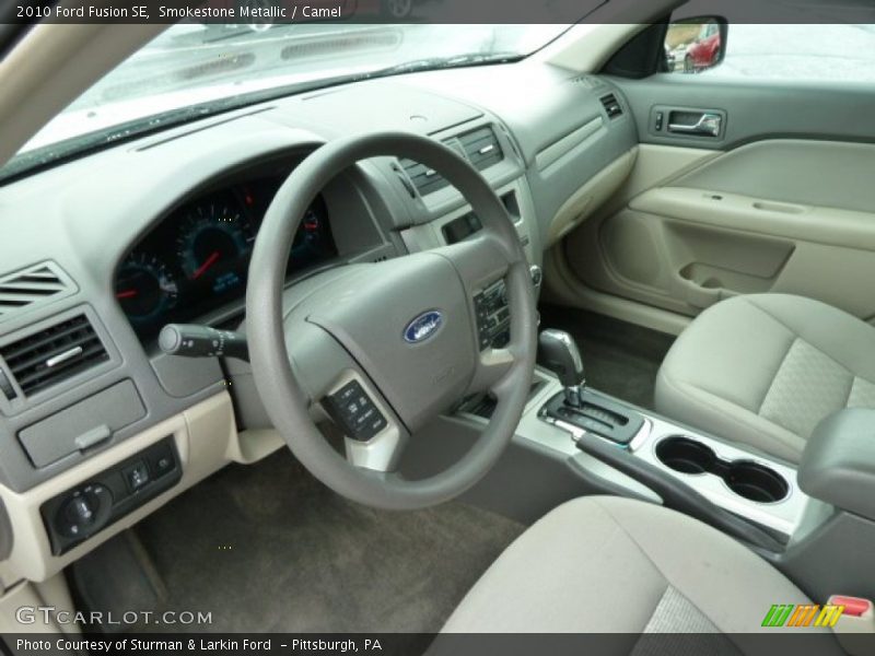 Smokestone Metallic / Camel 2010 Ford Fusion SE