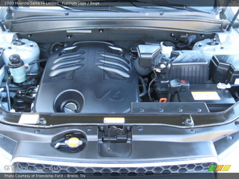 Platinum Sage / Beige 2009 Hyundai Santa Fe Limited