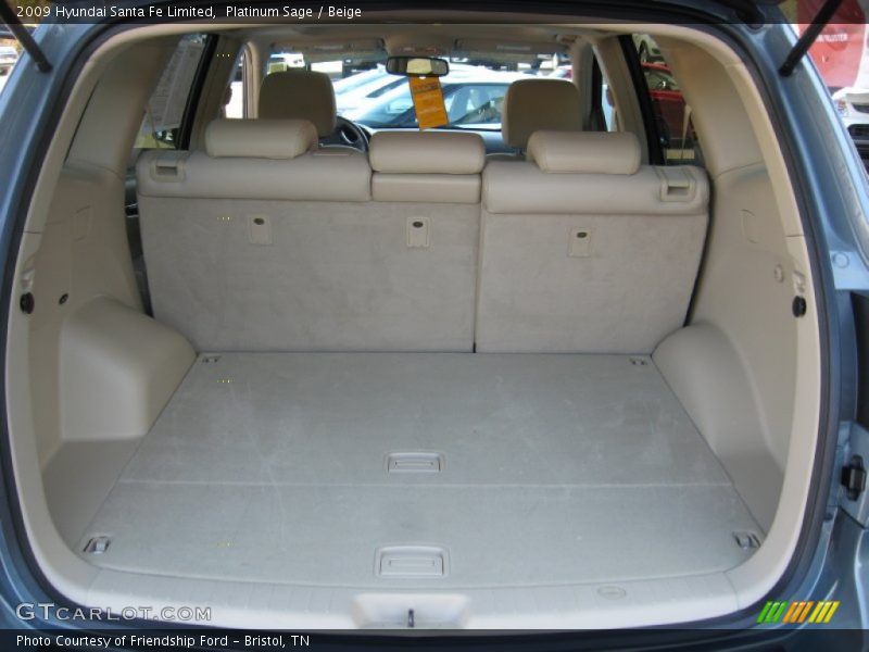 Platinum Sage / Beige 2009 Hyundai Santa Fe Limited