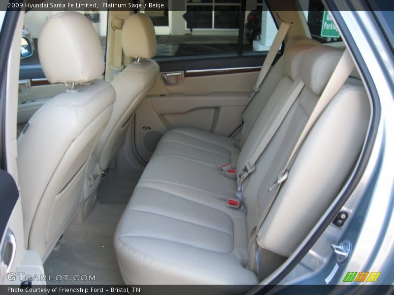 Platinum Sage / Beige 2009 Hyundai Santa Fe Limited