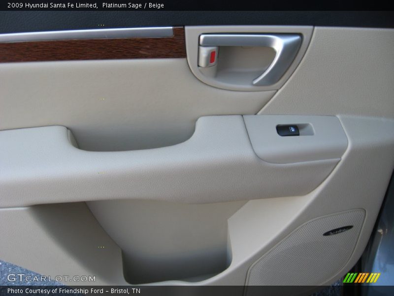 Platinum Sage / Beige 2009 Hyundai Santa Fe Limited