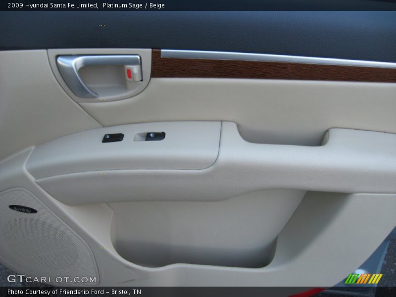 Platinum Sage / Beige 2009 Hyundai Santa Fe Limited