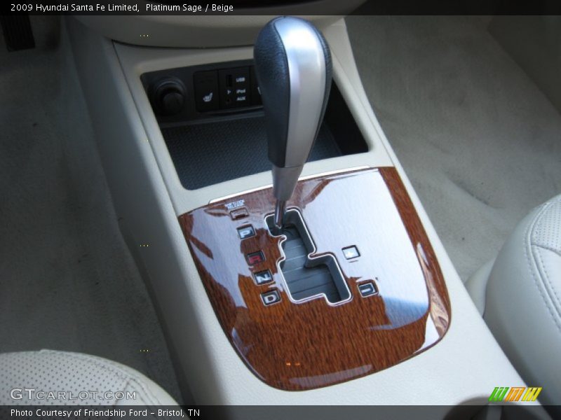 Platinum Sage / Beige 2009 Hyundai Santa Fe Limited