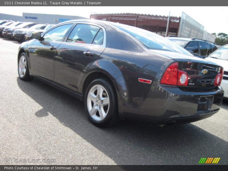 Taupe Gray Metallic / Titanium 2011 Chevrolet Malibu LS