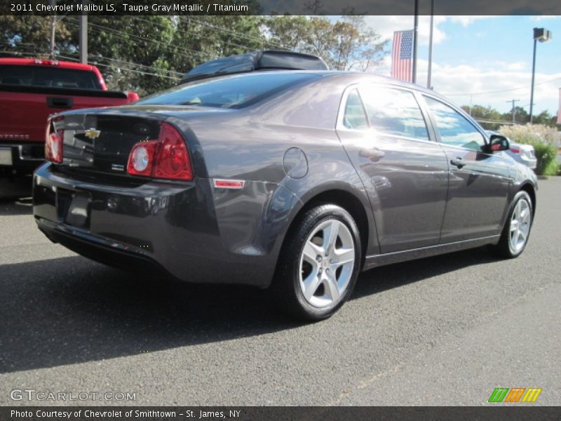 Taupe Gray Metallic / Titanium 2011 Chevrolet Malibu LS