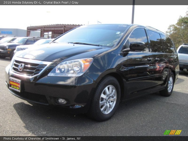 Crystal Black Pearl / Gray 2010 Honda Odyssey EX-L