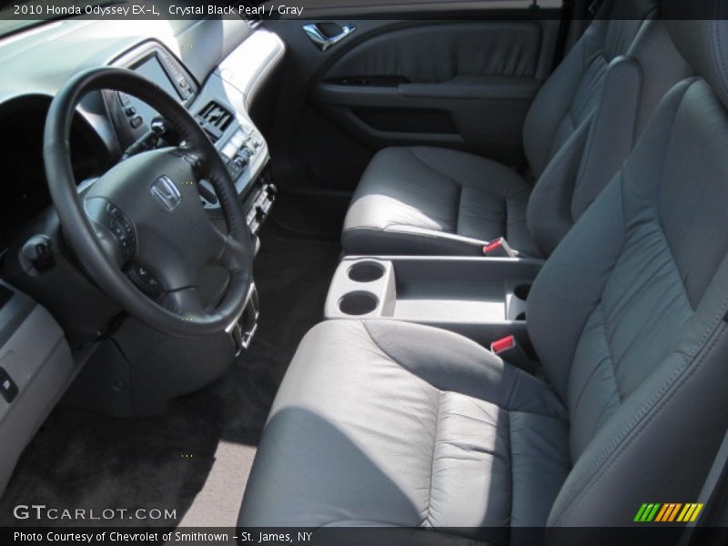 Crystal Black Pearl / Gray 2010 Honda Odyssey EX-L