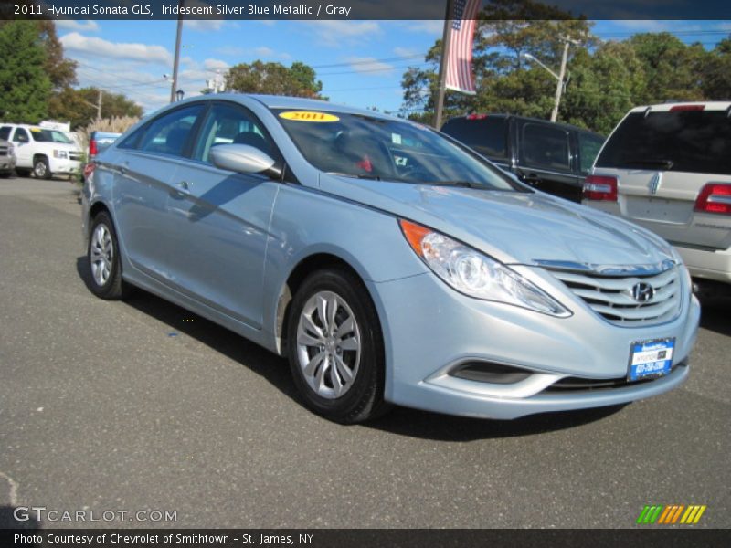 Iridescent Silver Blue Metallic / Gray 2011 Hyundai Sonata GLS