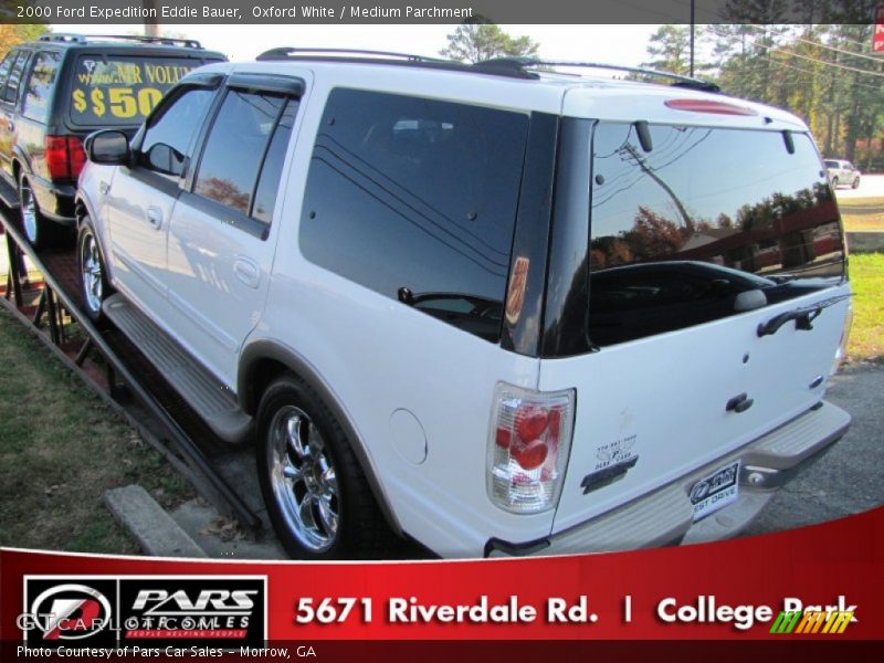 Oxford White / Medium Parchment 2000 Ford Expedition Eddie Bauer