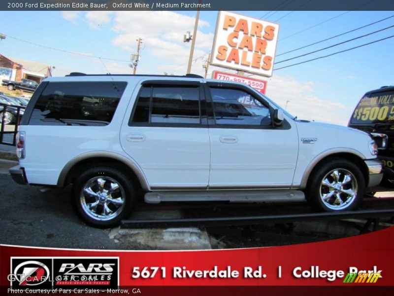 Oxford White / Medium Parchment 2000 Ford Expedition Eddie Bauer