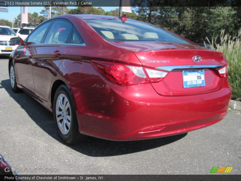 Venetian Red / Camel 2011 Hyundai Sonata GLS