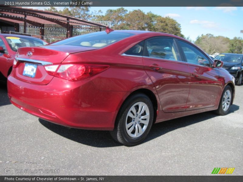 Venetian Red / Camel 2011 Hyundai Sonata GLS