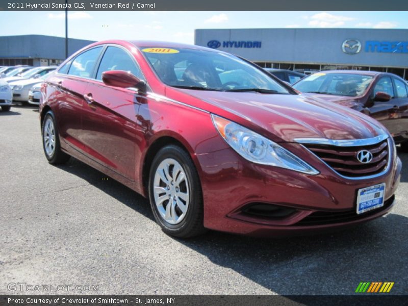 Venetian Red / Camel 2011 Hyundai Sonata GLS
