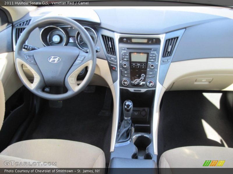 Venetian Red / Camel 2011 Hyundai Sonata GLS
