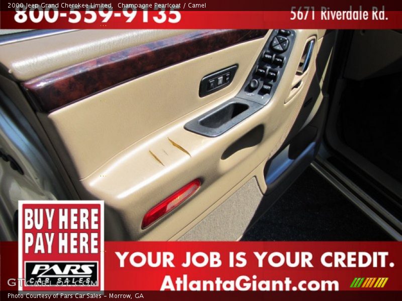 Champagne Pearlcoat / Camel 2000 Jeep Grand Cherokee Limited