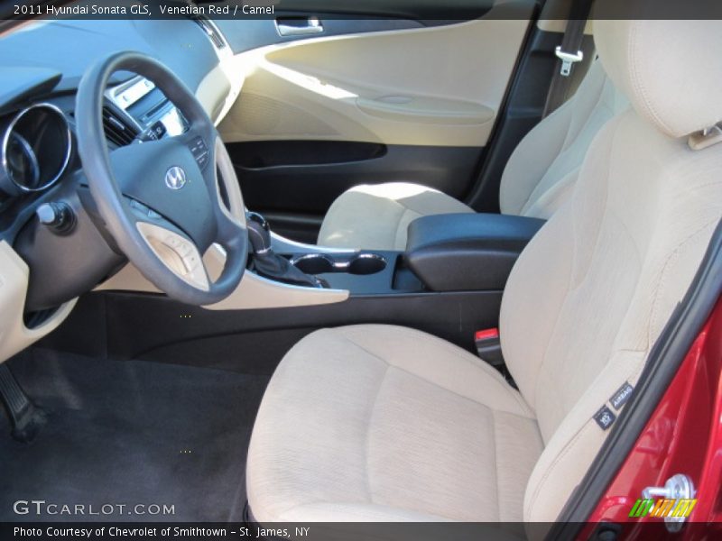 Venetian Red / Camel 2011 Hyundai Sonata GLS