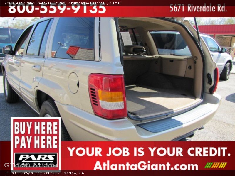 Champagne Pearlcoat / Camel 2000 Jeep Grand Cherokee Limited