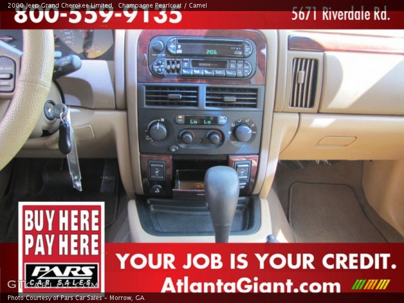 Champagne Pearlcoat / Camel 2000 Jeep Grand Cherokee Limited