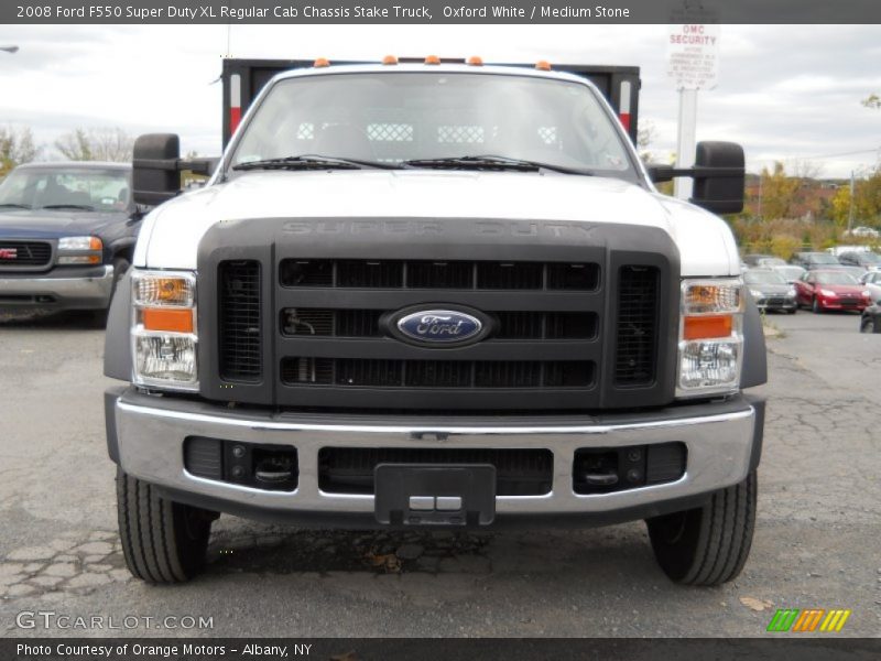  2008 F550 Super Duty XL Regular Cab Chassis Stake Truck Oxford White