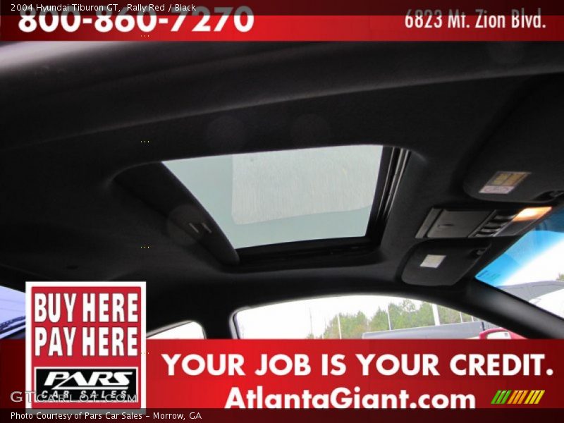 Rally Red / Black 2004 Hyundai Tiburon GT