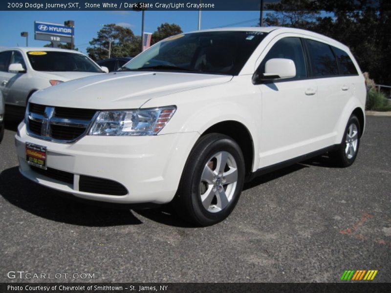 Stone White / Dark Slate Gray/Light Graystone 2009 Dodge Journey SXT