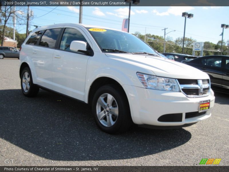 Stone White / Dark Slate Gray/Light Graystone 2009 Dodge Journey SXT