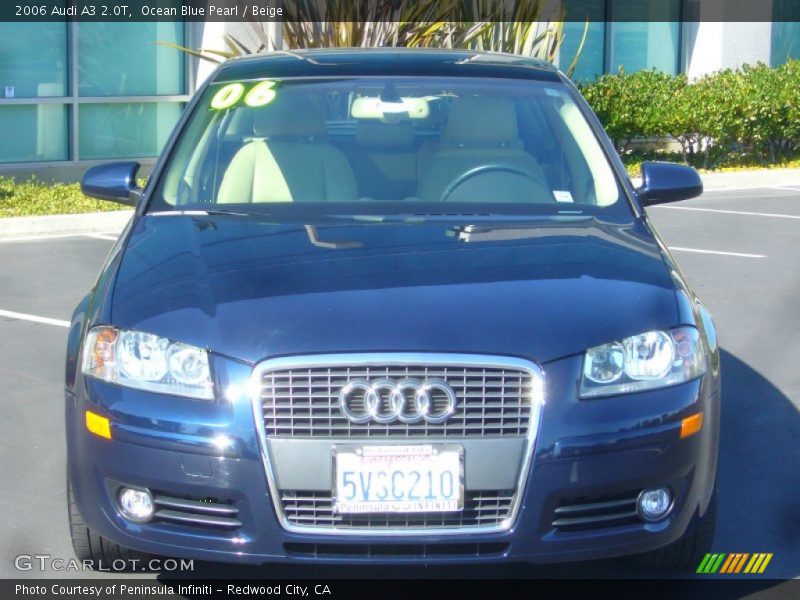 Ocean Blue Pearl / Beige 2006 Audi A3 2.0T