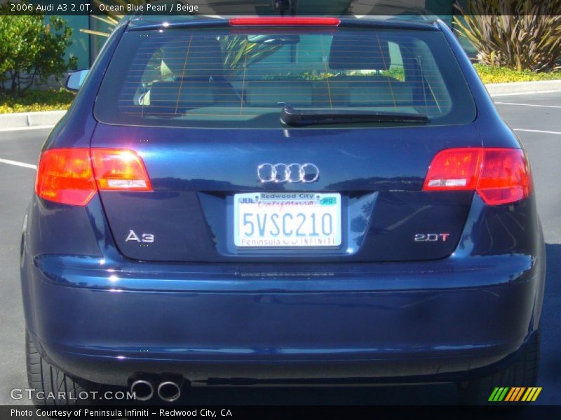 Ocean Blue Pearl / Beige 2006 Audi A3 2.0T
