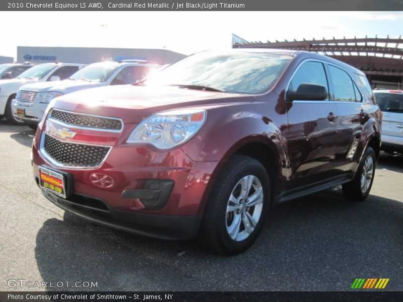 Cardinal Red Metallic / Jet Black/Light Titanium 2010 Chevrolet Equinox LS AWD