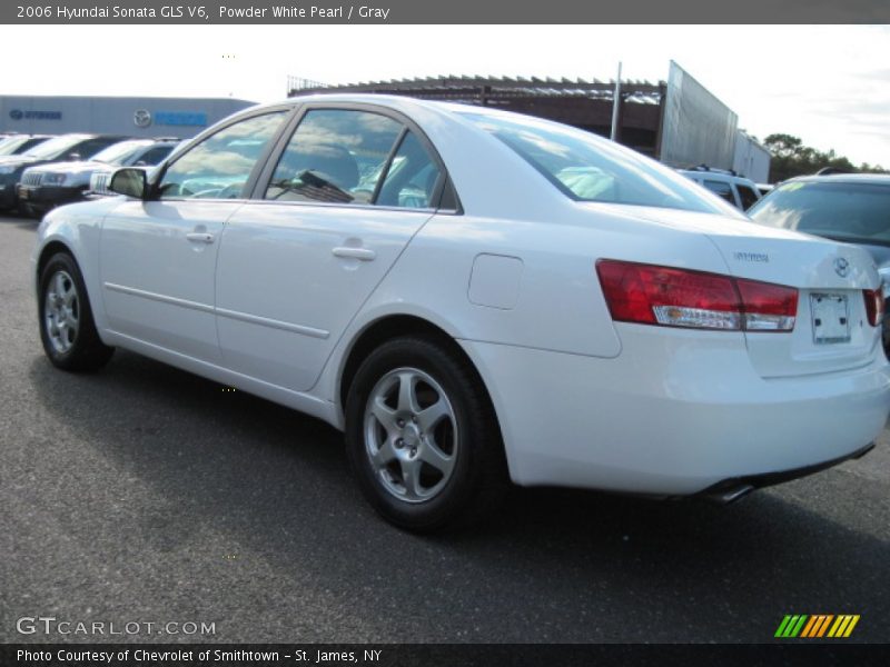 Powder White Pearl / Gray 2006 Hyundai Sonata GLS V6