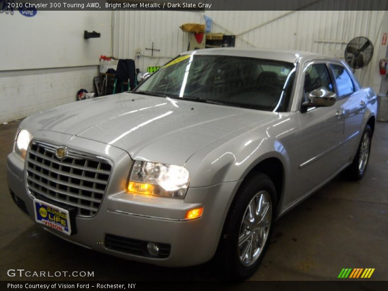 Bright Silver Metallic / Dark Slate Gray 2010 Chrysler 300 Touring AWD