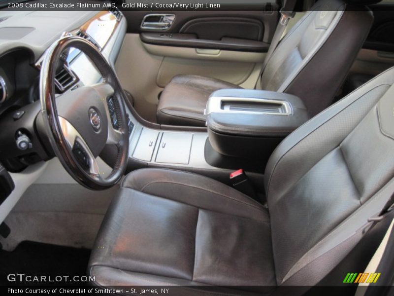  2008 Escalade Platinum AWD Cocoa/Very Light Linen Interior