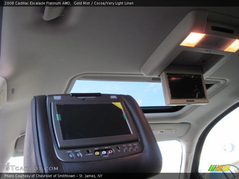 Gold Mist / Cocoa/Very Light Linen 2008 Cadillac Escalade Platinum AWD