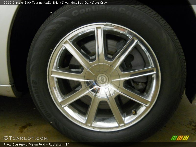 Bright Silver Metallic / Dark Slate Gray 2010 Chrysler 300 Touring AWD