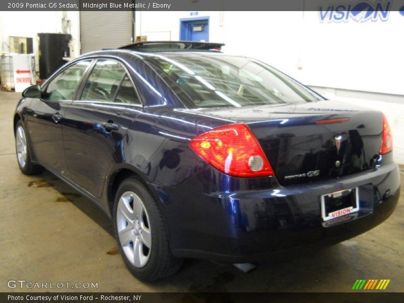 Midnight Blue Metallic / Ebony 2009 Pontiac G6 Sedan