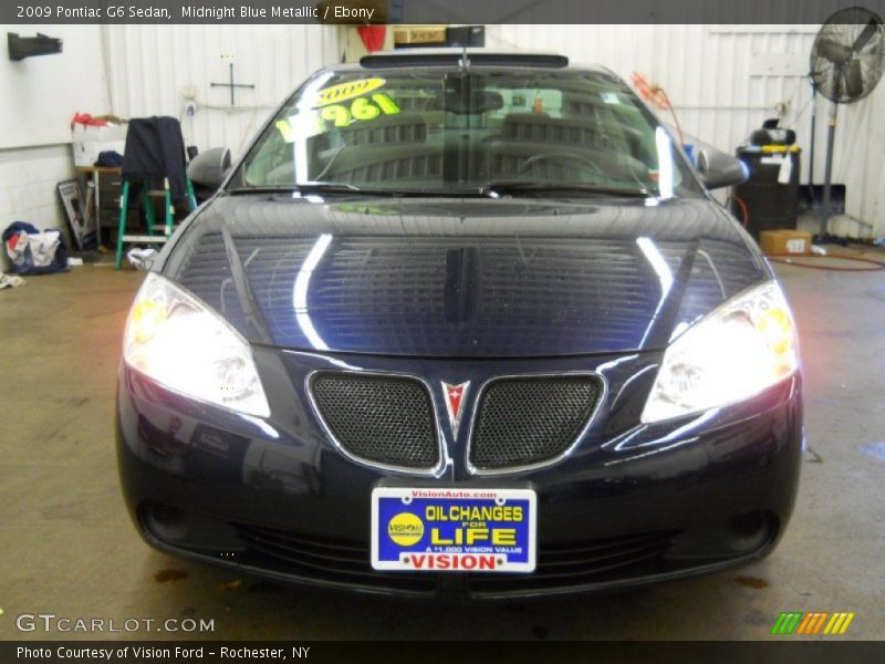 Midnight Blue Metallic / Ebony 2009 Pontiac G6 Sedan