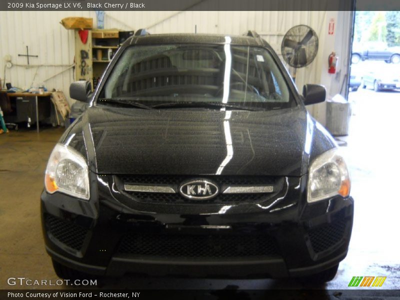 Black Cherry / Black 2009 Kia Sportage LX V6